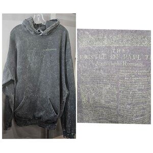 Reach 1.1.Six Hoodie Sweatshirt 3XL I Am Not Ashamed Christian Faith Distressed